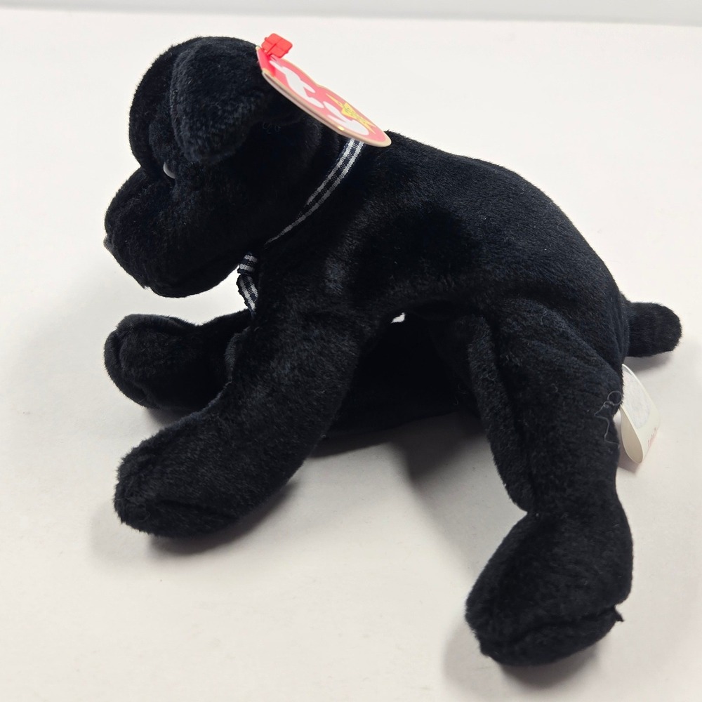 Ty Beanie Baby Luke Black Labrador Dog Plush Vintage 1999 with Tags 04214